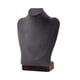 thumbnail image 5 of Exhibidor De Collares Con Cadena, Soporte Para Busto, Adorno Para Vitrina, Tienda, Mesa, Terciopelo Gris Oscuro, 5 of 5
