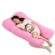 thumbnail image 1 of Almohada para embarazadas, almohada en forma de U desmontable y lavable, cojín grande, almohada de cintura, 1 of 5