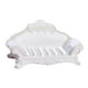 thumbnail image 1 of 1:12 Casa De Muñecas Sofá De Lujo Accesorio De Mobiliario Realista En Miniatura 14x8x5cm Respaldo Blanco, 1 of 3