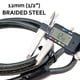 thumbnail image 2 of Cable de seguridad Lumintrail Heavy-Duty de acero trenzado de 12 mm y 15 pies, 2 of 6