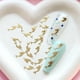 thumbnail image 1 of 1 Bag Mermaid Copper Slice Nail Art Stickers With One Side Gold Design, For Women Girls Nial Decor DIY, 1 of 2