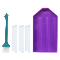Bothyi - Kits De Bandejas Para Manualidades Con Diamantes, Organizador, Manualidades, Placa De Cuentas Con Divisores, Color Violeta