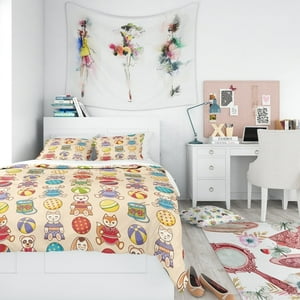 Milsleep - Designart 'Children'S Pattern' Modern Teen Bedding Set - Funda Nórdica & Fundas