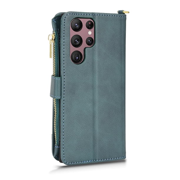 Stylish PU Leather Wallet Case for Samsung Galaxy S22/S22+/Ultra - Multi-Functional & Multi-Card Slots