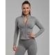 thumbnail image 2 of Chaqueta Deportiva Mujer Compresión Gym Fitness Entrenamiento con Líneas Blancas, 2 of 3