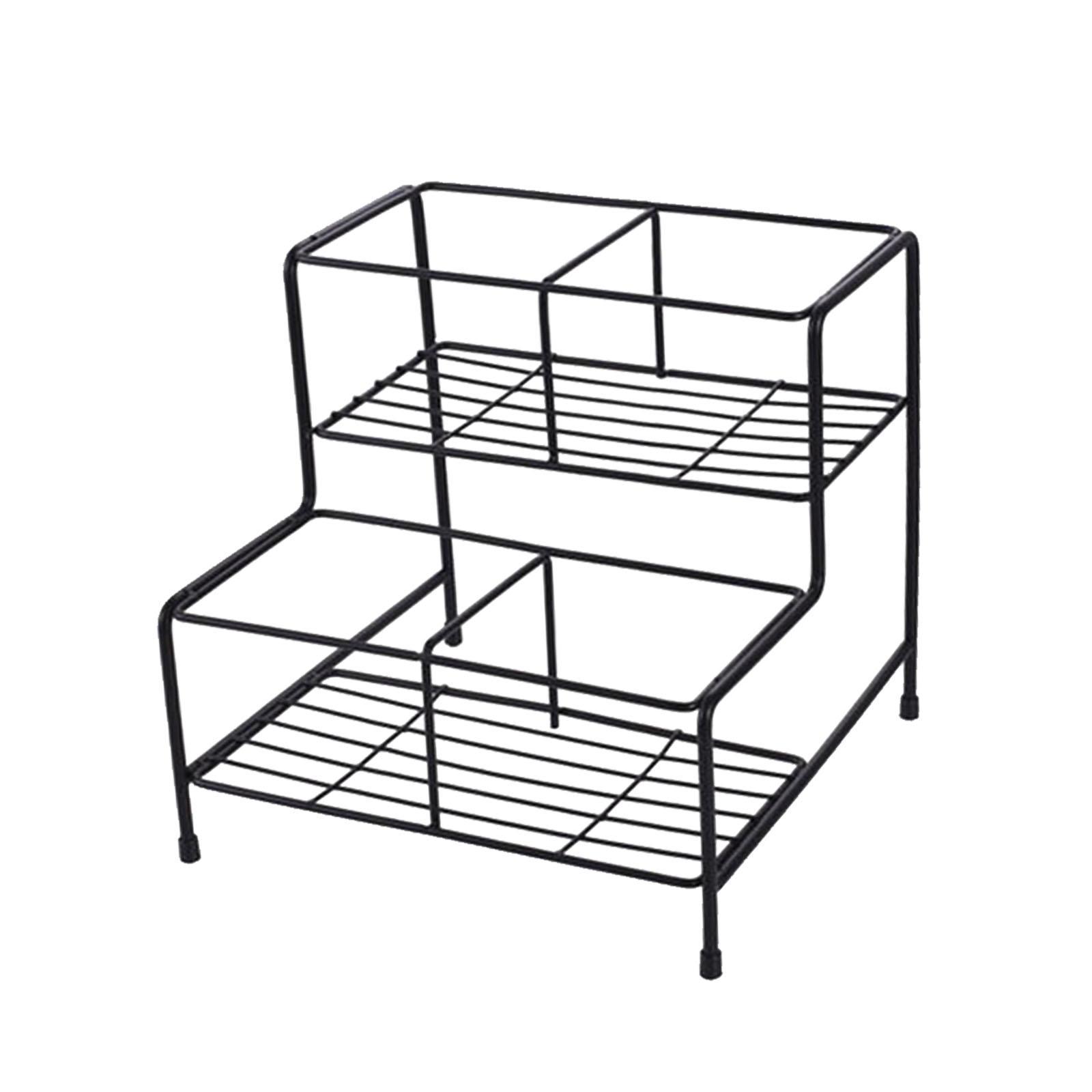 Bothyi - Soporte Para Botellas De Jarabe, Estante De Metal Para Vino, Para Barra, Encimera De Cocina