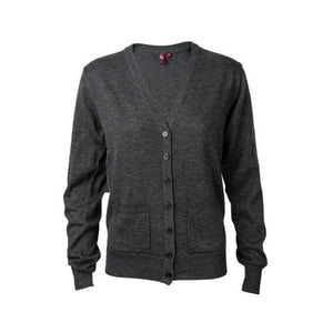 Jayson - Cardigan Manga Larga Mujer Gris Oscuro M