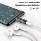 thumbnail image 2 of Adaptador USB-C a 3,5 mm MOSWAG para auriculares, 2 of 6
