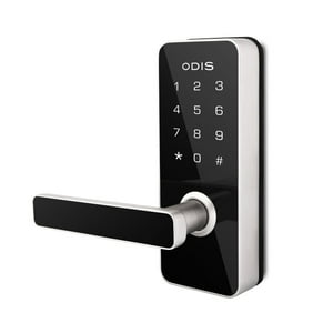 Cerradura Digital Odis 7700 Con Picaporte Manilla Reversible - Plata