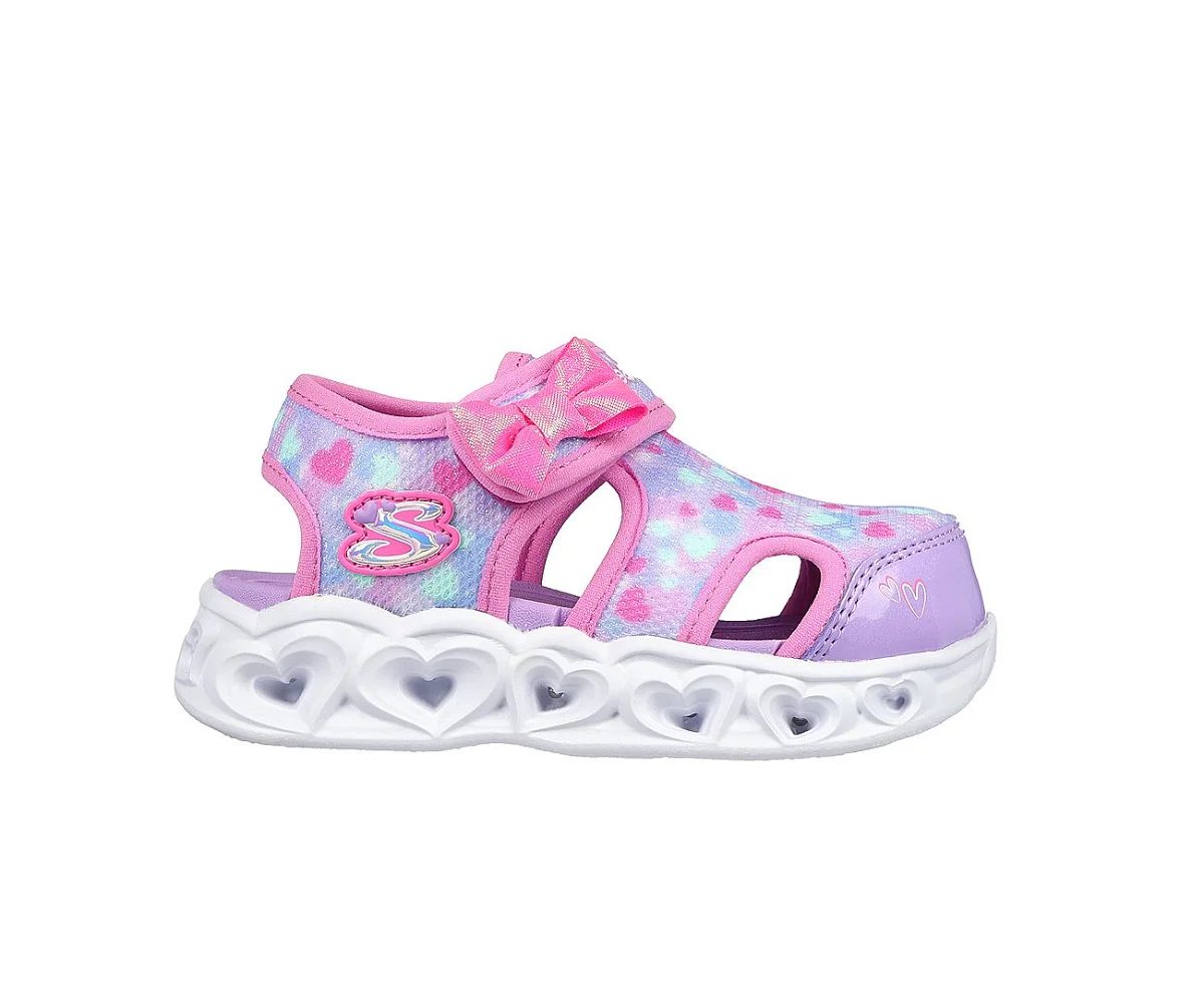 Sandalias Skechers Heart Lights Bebes 303250N-Pklv - Talla 25
