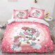 thumbnail image 1 of x2218 Bed SheetsCartoon Unicorn Duvet Cover Lovely White Mythical Animal Bedding Set Kids Girl Colorful Rainbow Polyester Quilt Cover 3-Piece Bedding Set (1 Duvet Cover + 2 Pillow Shams) nj2218, 1 of 5