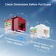 thumbnail image 3 of Cable Matters Conector Keystone Cat6 Paquete de 25 Rojo 10 Gbps, 3 of 7