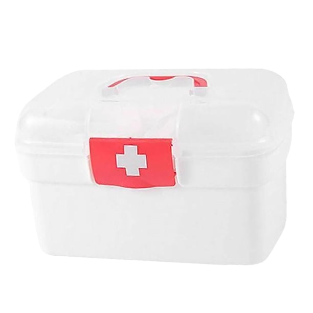Botiquines de primeros auxilios, caja médica, estuche de primeros auxilios, caja de medicinas a prueba de polvo, caja de almacenamiento de emergencia
