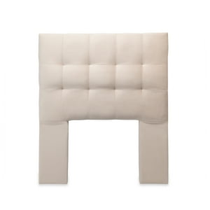 Dgb - Respaldo Cama 1,5 Plazas Felpa Beige Alicante Cp