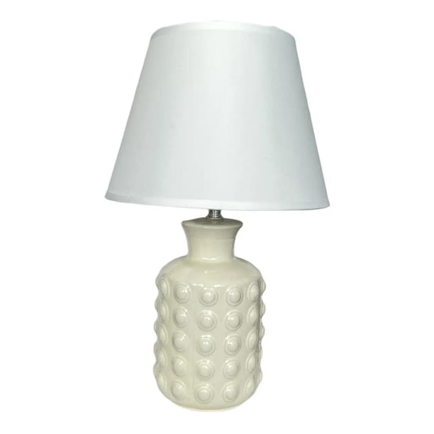 Lampara De Velador Lampara De Mesa Ceramica Diseño Pop crema