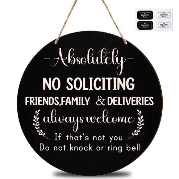 Cartel Longan Craft 25 cm No Solicitar (No Molestar) para Puerta de Madera
