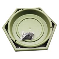 Magideal - 2 Comederos Para Pájaros Para Exteriores, Bandeja De Alimentación Para Pájaros, Estación De Alimentación Para Pájaros, Ligero, Colgante, Baño Para Páj Verde