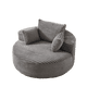 thumbnail image 2 of 55'L Corduroy Sponge single sofa,No Assembly Required,Fluffy Modern Sleeper Chair for Living room, Bedroom, Lounge and Projection Room(Not a swivel chair.), 2 of 3