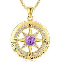 Collar Heshpaws Compass Necklace Mujer