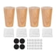 thumbnail image 4 of 4x Accesorios Para Patas De Gabinete, Patas De Muebles De Madera Para Sofá, Dormitorio, Sala De Estar, Altura 8cm, 4 of 5