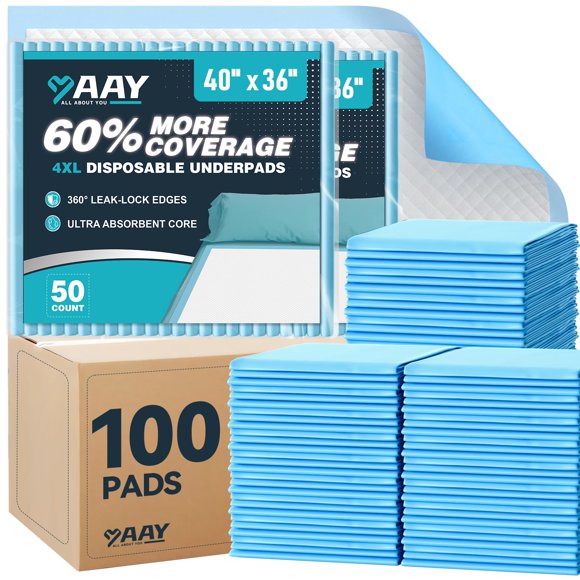 Almohadillas desechables AAY 100 uds 100x90 cm absorbentes