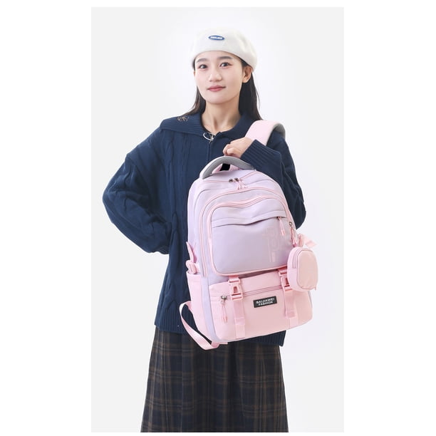 BAIJIAWEI Girls Waterproof School Bags With purse For Teenage girls Children Backpack schoolbag Printing Kids School Backpacks