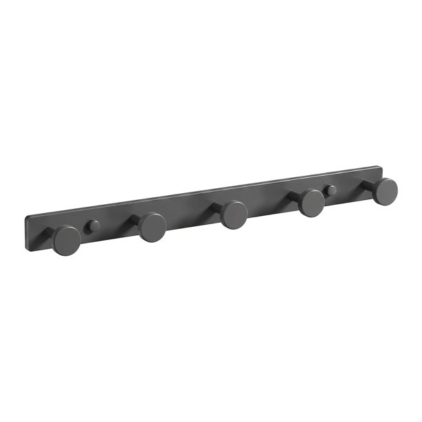 REGALWOVEN 1 Paquete de Perchero de Pared, Gancho de Aluminio, Perchero para Sombreros, Colgador de Pared para Entrada, Baño, Dormitorio Gris 13*1.2in