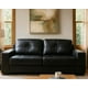 thumbnail image 1 of Sofa De Cuero Ferrara 200 Cm Negro, 1 of 3