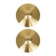 thumbnail image 5 of 2 piezas de platillos de tambor, accesorios de instrumentos de percusión de repuesto de aleación para jugadores principiantes, platillo de práctica , Diámetro 25cm, 5 of 5