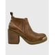 thumbnail image 2 of Botin para mujer elasticado con taco Café, 2 of 4