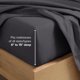 thumbnail image 5 of Juego de Sábanas Bare Home Queen Microfibra 4 Piezas Gris, 5 of 9