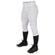 thumbnail image 1 of Pantalón de softball CHAMPRO Tournament Traditional de talle bajo blanco, 1 of 6