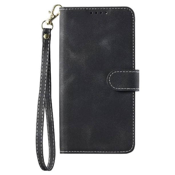 Funda Cartera para Google Pixel 9 Tapa con Ranuras, Soporte y Correa Negro