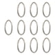 thumbnail image 3 of 10x Mosquetones Ovalados Con Resorte Para Llaveros, Hebillas Para Hacer Bolsos, Senderismo, Color Plateado, 3 of 5