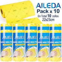 Aileda Paño De Limpieza Trapero 22X23Cm Rollo 20 Unidades （En Total 10 Rollo）