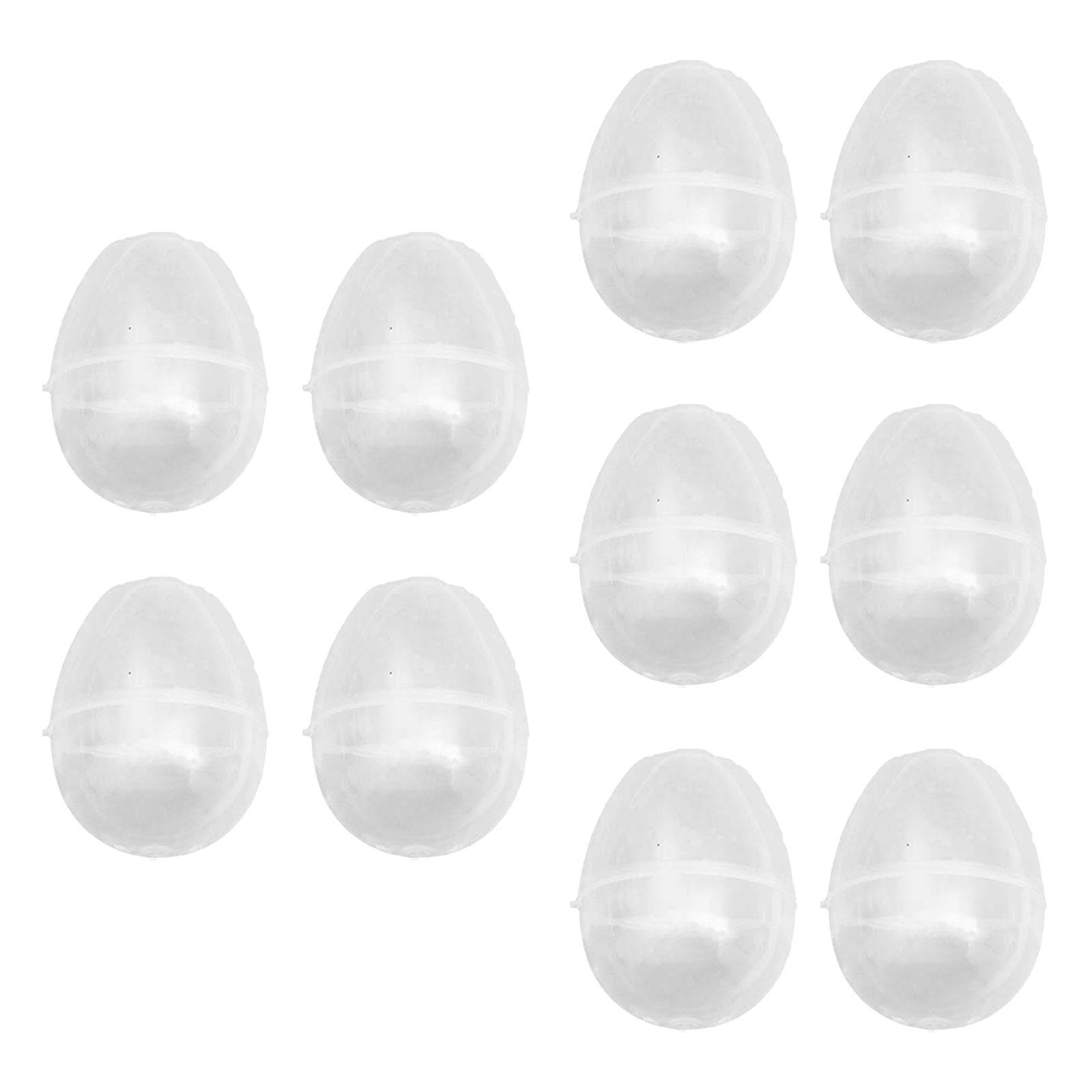 Bothyi - 10 Huevos De Pascua Rellenables Transparentes Y Vacíos Para Cesta De Pascua, Recuerdos De Fiesta Para Niños
