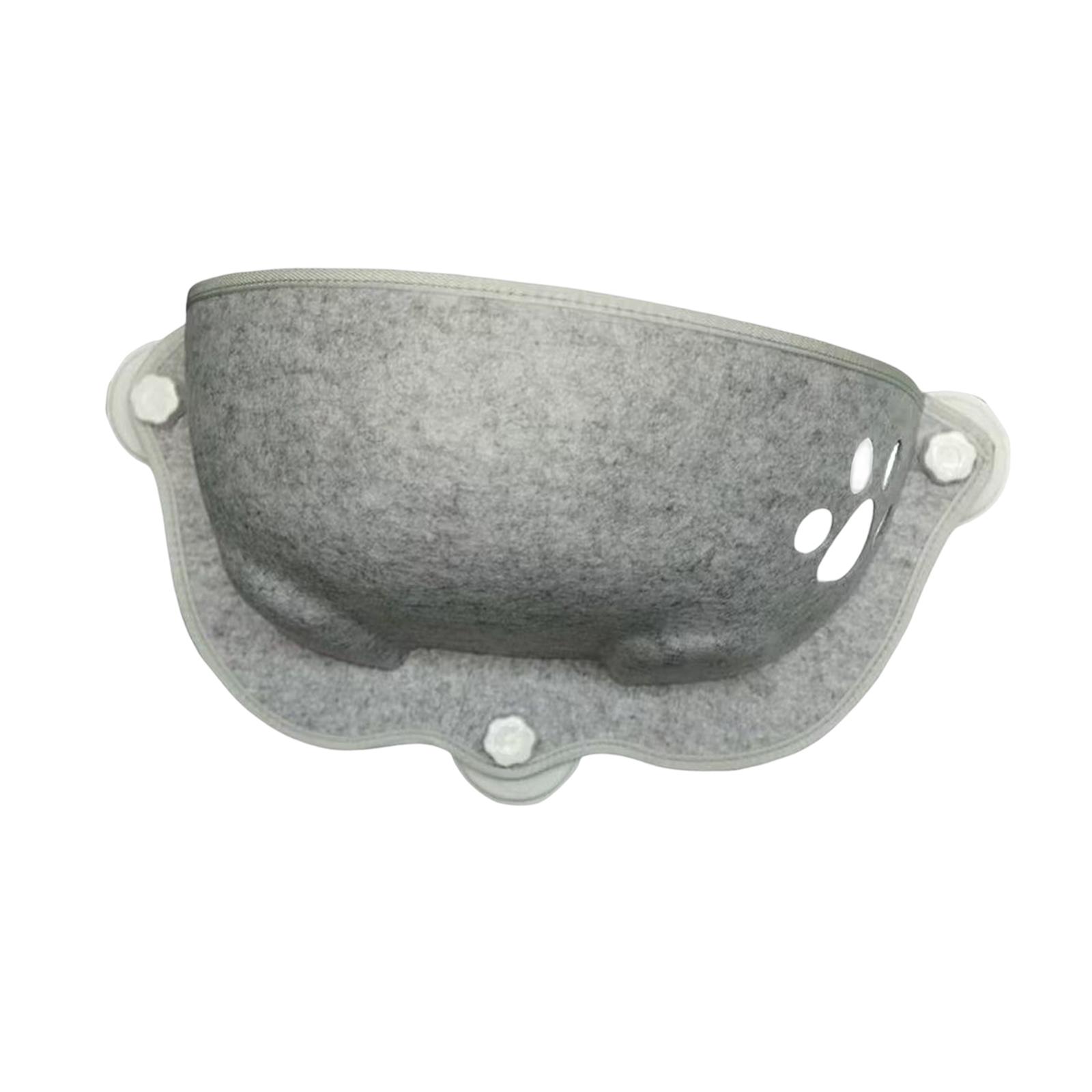 Magideal - Gato Cama Ventana Ventana Asiento Salón Interior Cabecera Gato Nido Gato Ventana Percha Hamaca Para Descansar Gatos Pequeños Medianos Grandes Animales Gris