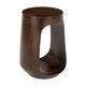 thumbnail image 1 of Mesa lateral Zuo Okno de madera de mango color nogal, redonda, 1 of 9