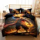 thumbnail image 1 of Rock Hills Art Duvet Cover Set Double Bed Linen Set Bed Sheets, 1 of 5