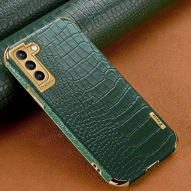 Crocodile Leather Silicone Case For Samsung Galaxy S22 Ultra S22 Plus S22