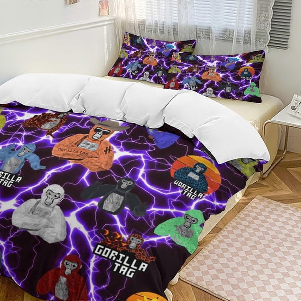 Game Gorilla Tag3-Piece Bedding Set Soft Wa And Comfortable Bed Set Bed ee