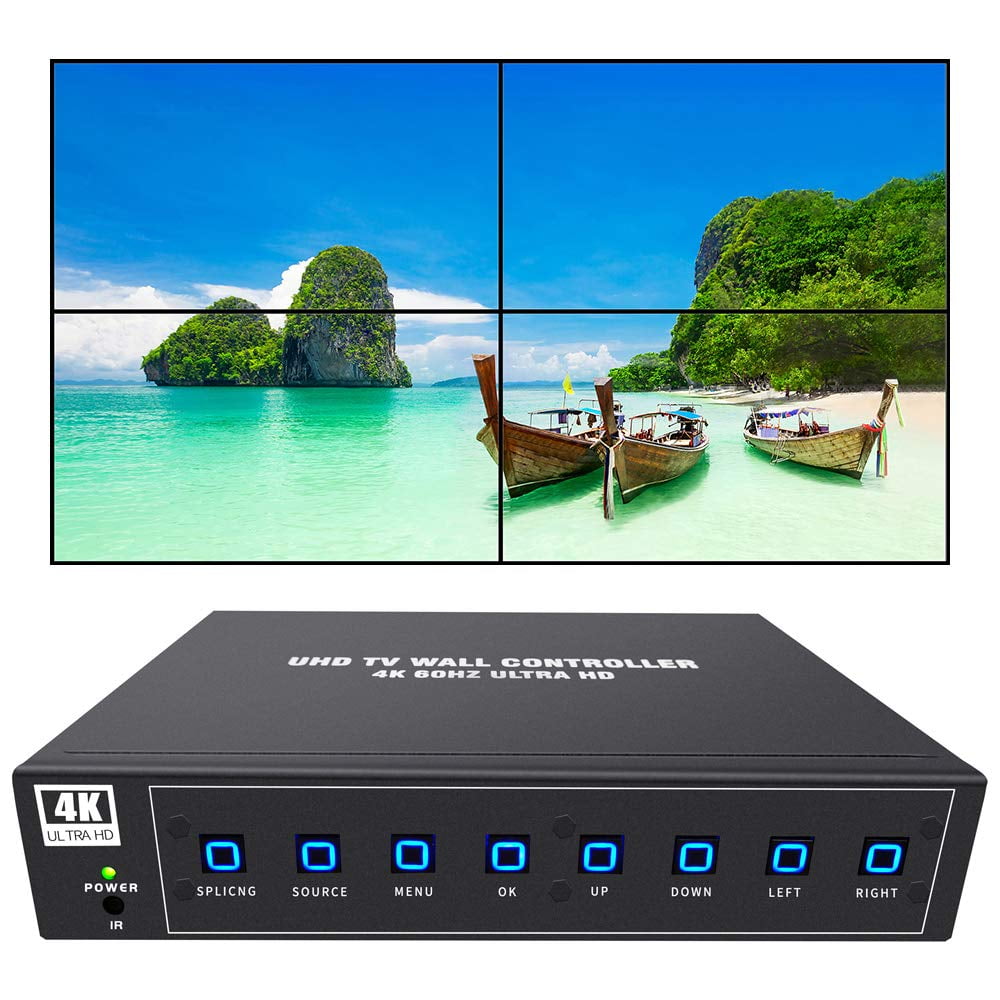Controlador De Pared De Vídeo Iseevy 4k60 Uhd 2x2 1x2 2x1 1x3 3x1 1x4 4x1