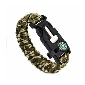 Tomasstore - Pulsera Paracord Treking Y Escalada Supervivencia 5 En 1.