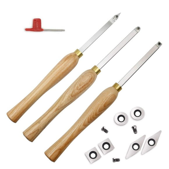 Juego de Herramientas para Tornear Madera Yufutol Pequeño con Mango de Madera