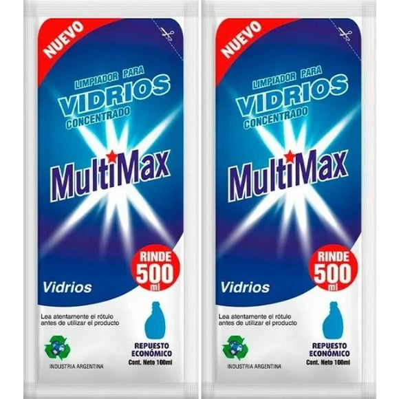 Limpia Vidrios Para Diluir Rimde 500ml X 100ml Pack 10 Unidades