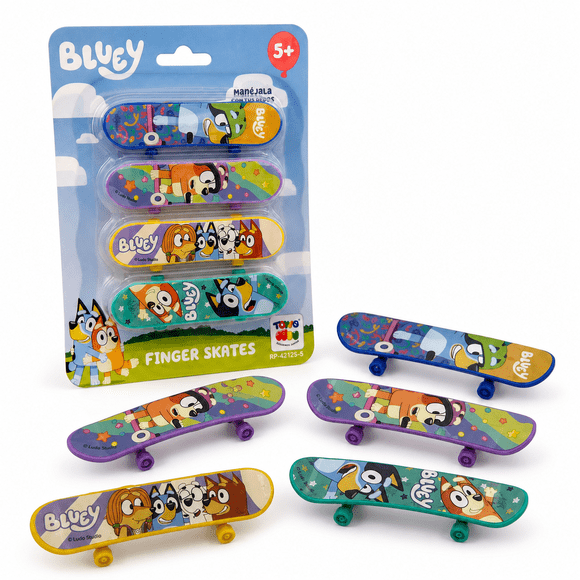 Juguete Kit 4 Unidades Finger Skate - Bluey