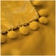 thumbnail image 4 of Pack De 02 Fundas De Cojín De Terciopelo Con Pompon 45x45 Amarillo, 4 of 4