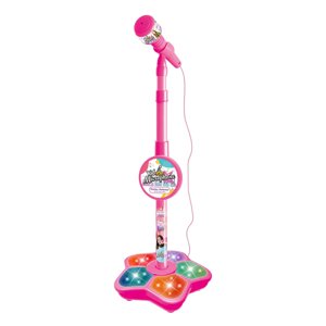 Magideal - Micrófono De Juguete Soporte Para Micrófono Juguete Educativo Regalos Desmontables Micrófonos Mejorados De Karaoke Juguete Para Karaoke Rosado