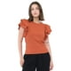 thumbnail image 1 of Polera Mujer Rib Vuelos Terracota Corona, 1 of 5