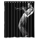 thumbnail image 1 of Cortina de ducha Jack Johnson, juego de cortinas de baño con ganchos, tamaño 60 x 72 pulgadas, 1 of 3